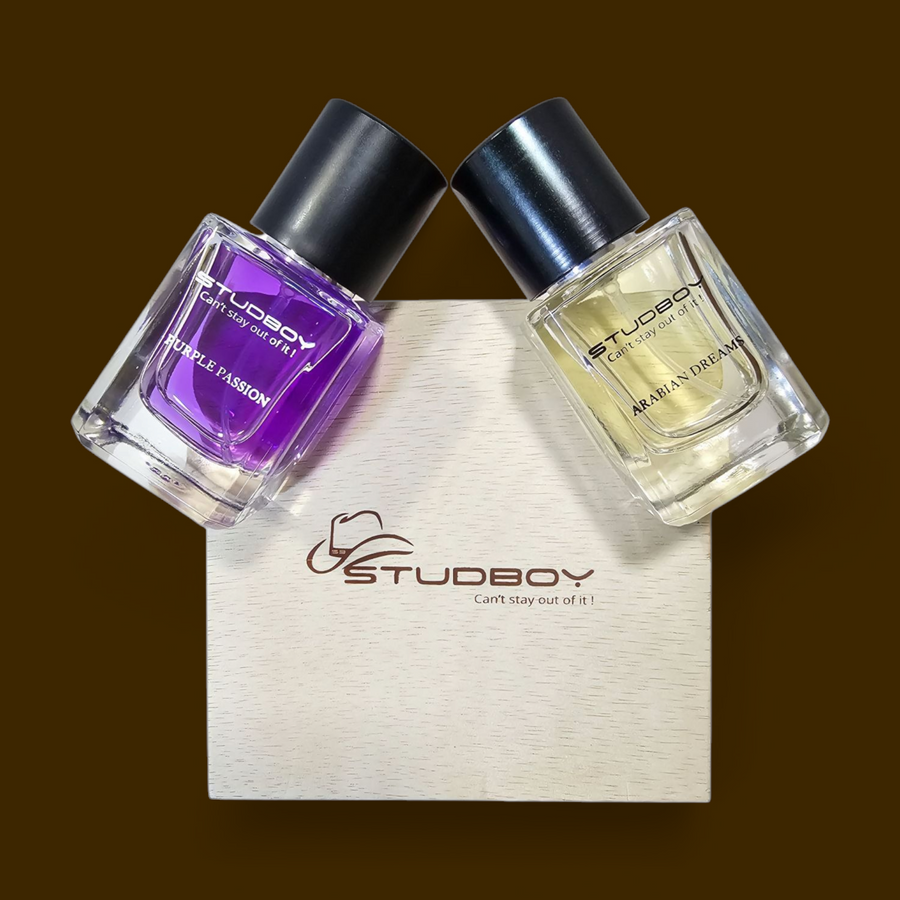 50ML x 2 PERFUME BOTTLES COMBO – CUSTOMIZED LUXURY IN A WOODEN BOX